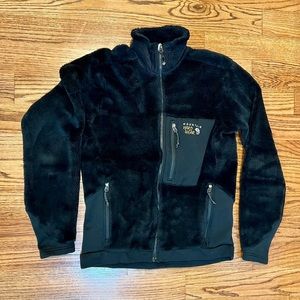 Mountain hardware Men’s size Medium Black fleece monkey man jacket